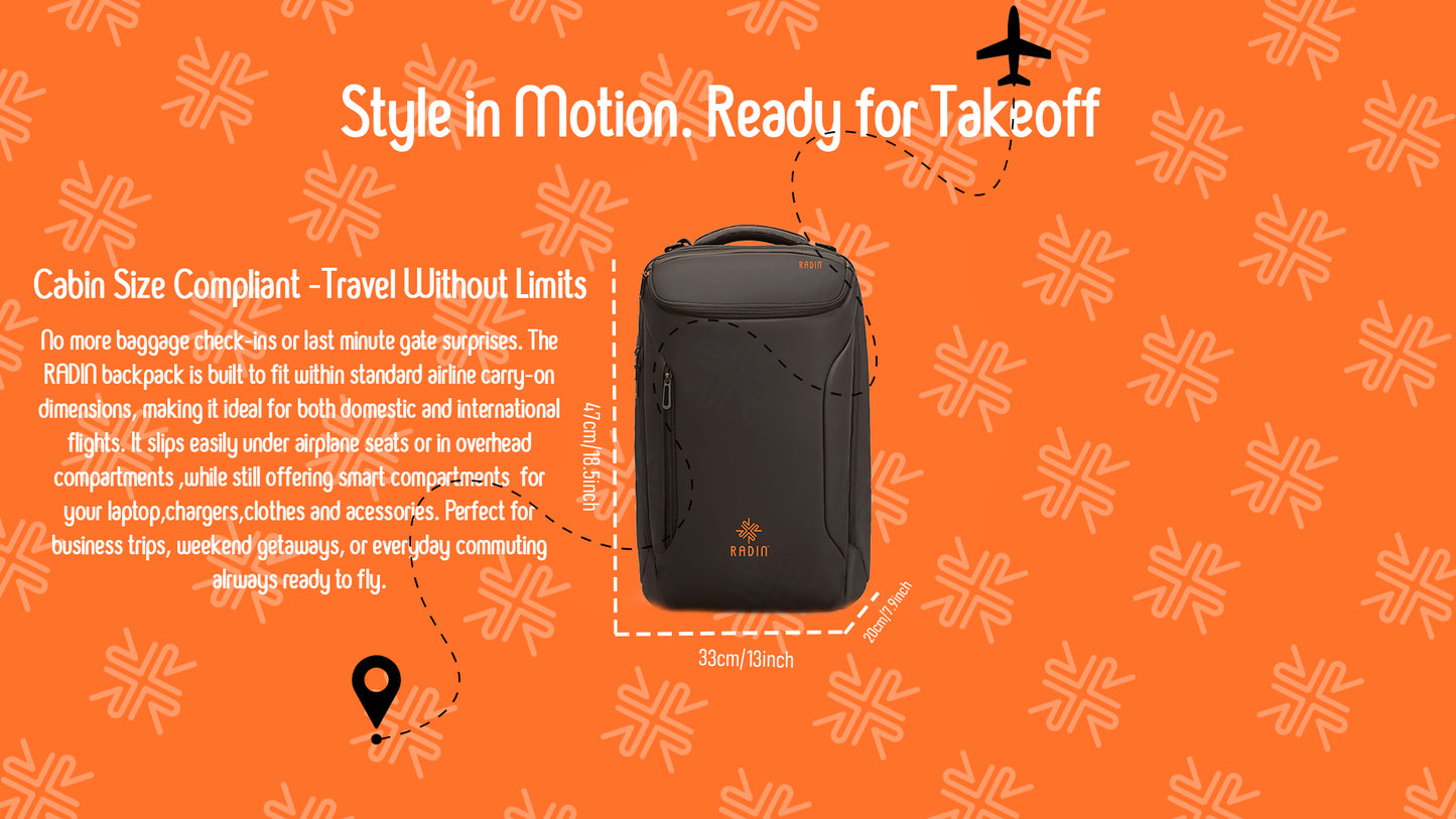 Radin Wien Premium Rucksack mit Tasche